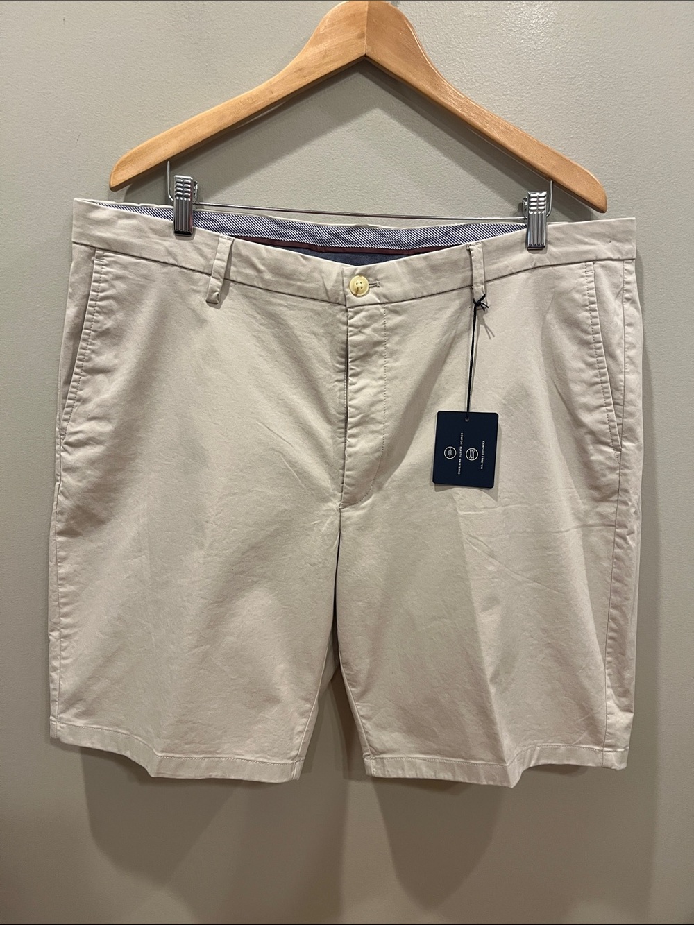 Joseph Abboud Khaki Flat Front Modern Fit Shorts